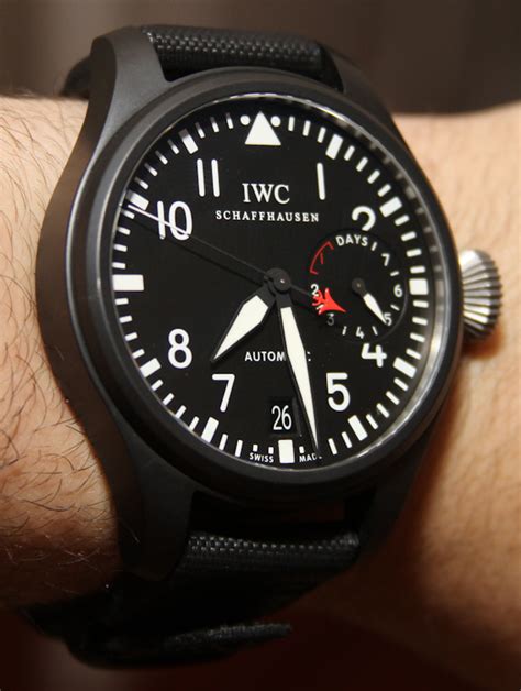 iwc schaffhausen pilot watch|iwc big pilot top gun.